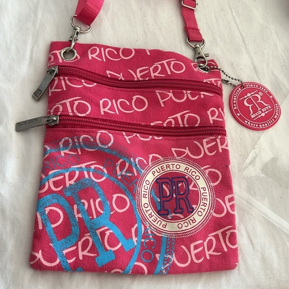 Robin Ruth crossbody pink Puerto Rico print - Picture 2 of 6